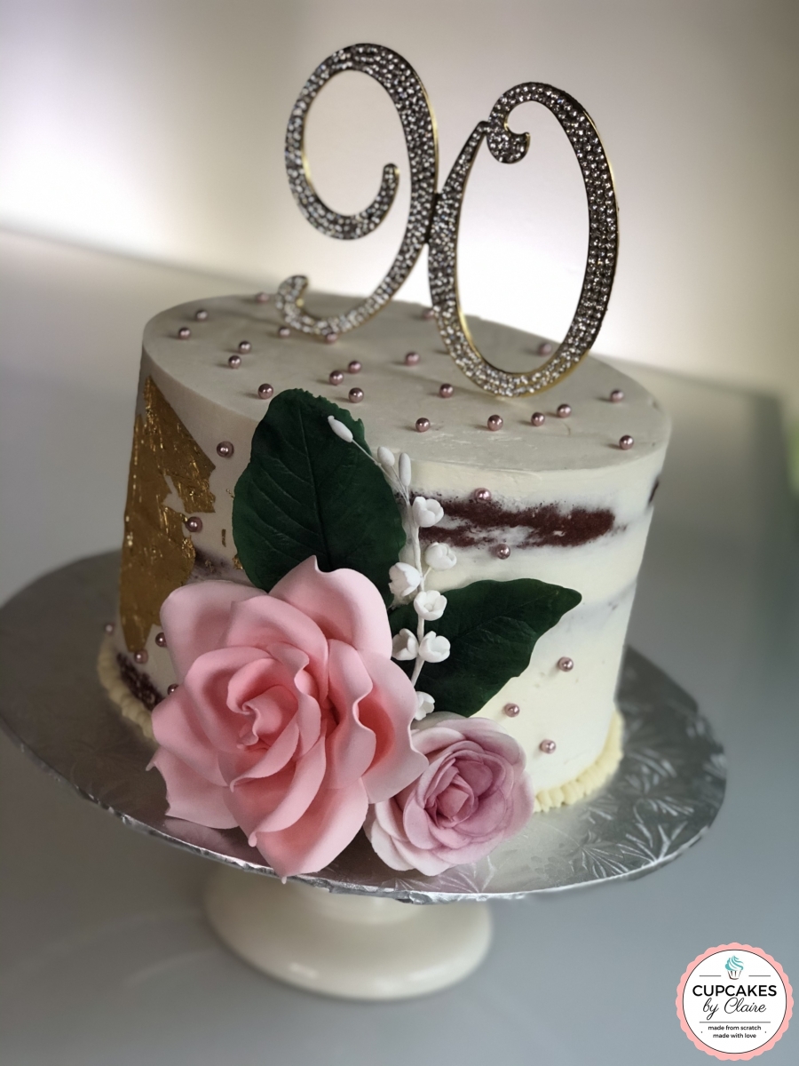 90th Birthday Cake