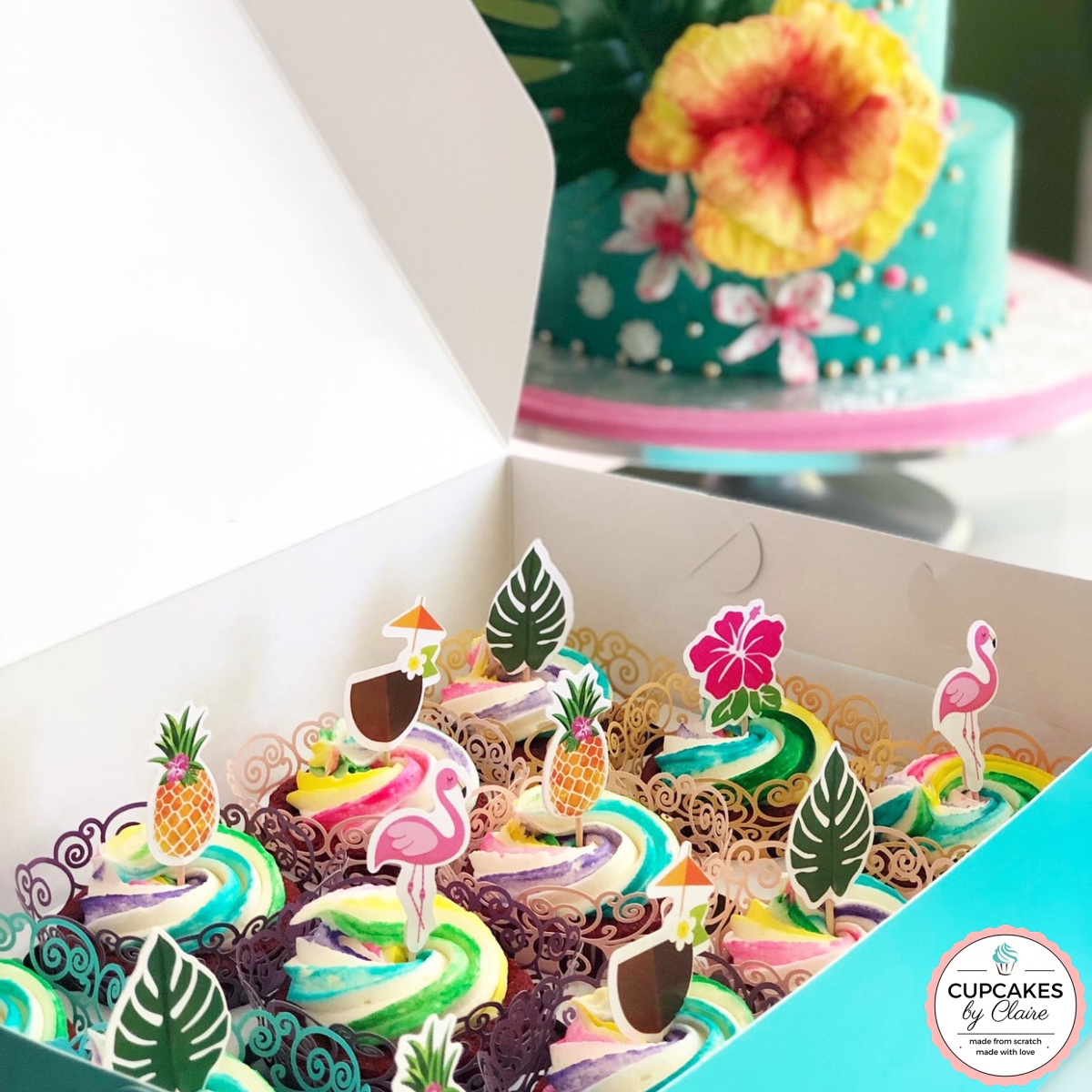 Hawaiian Luau Cupcakes