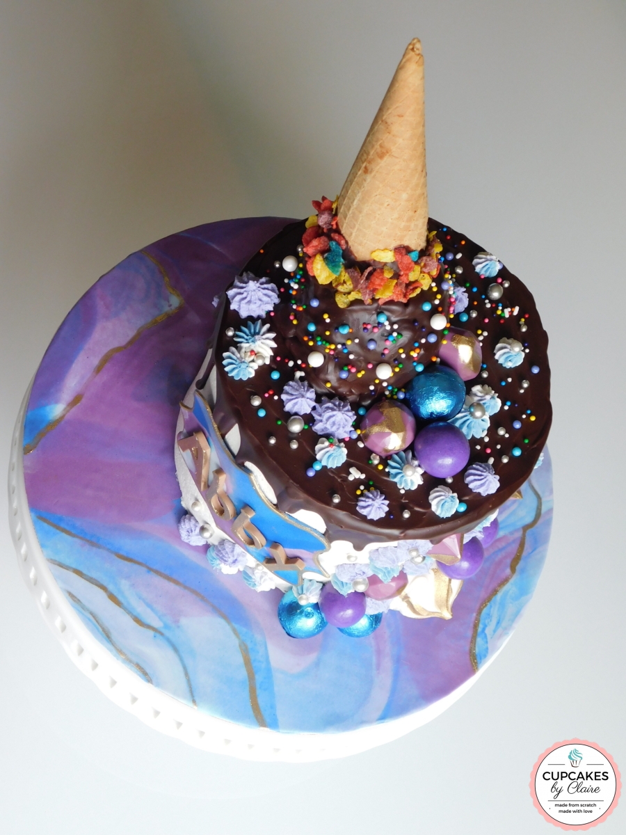 Ice Cream Drip Cake