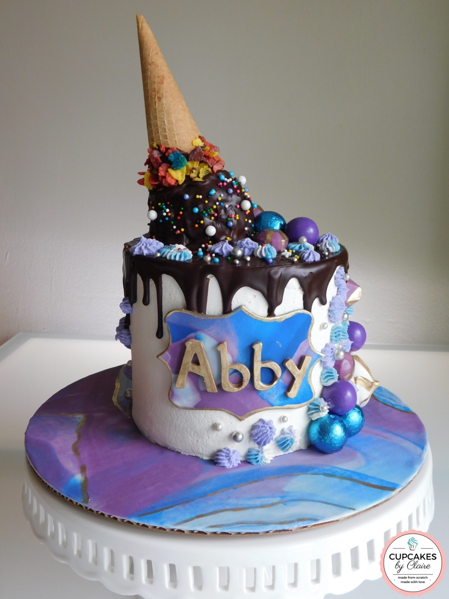 Ice Cream Drip Cake