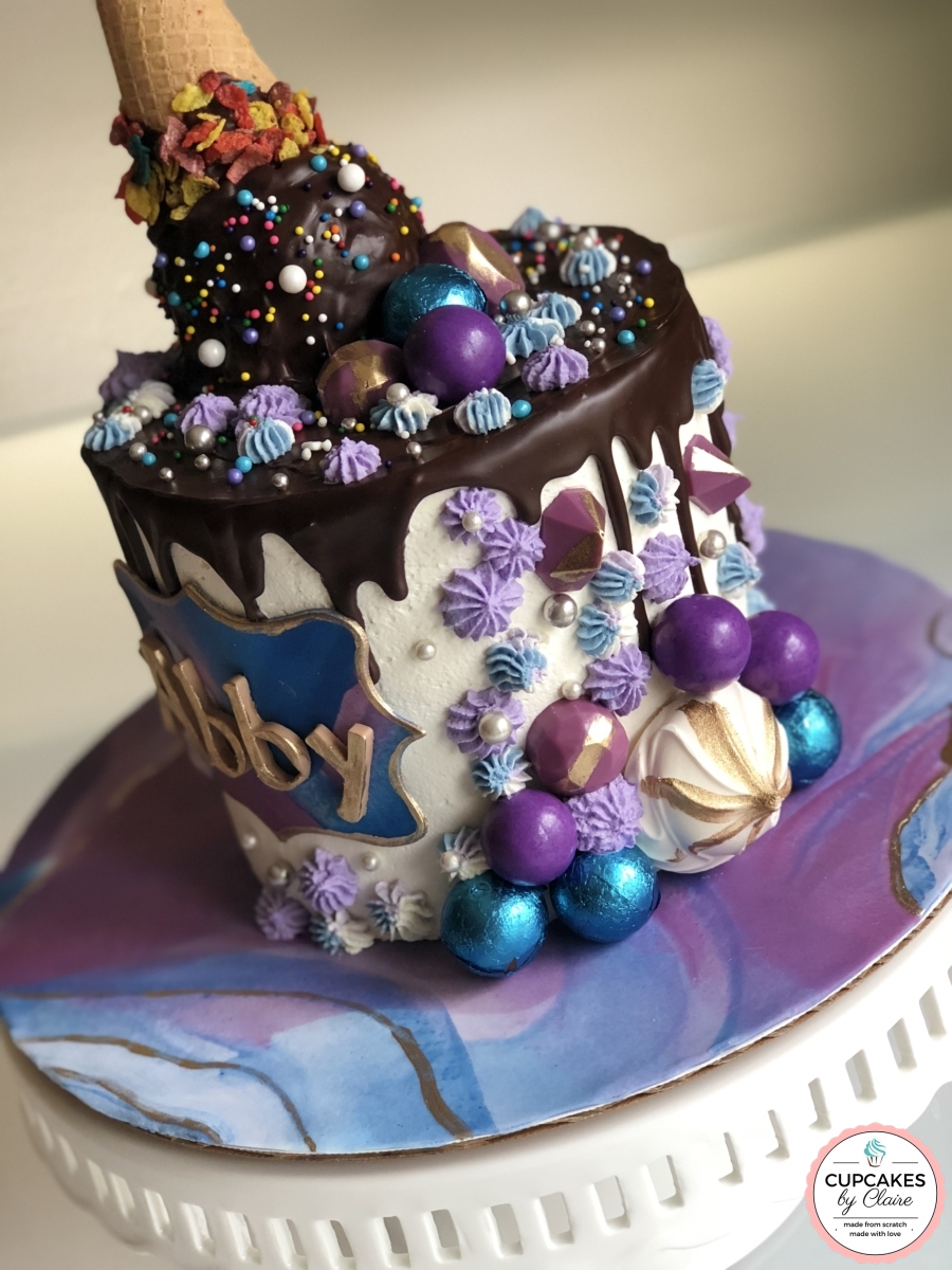 Ice Cream Drip Cake