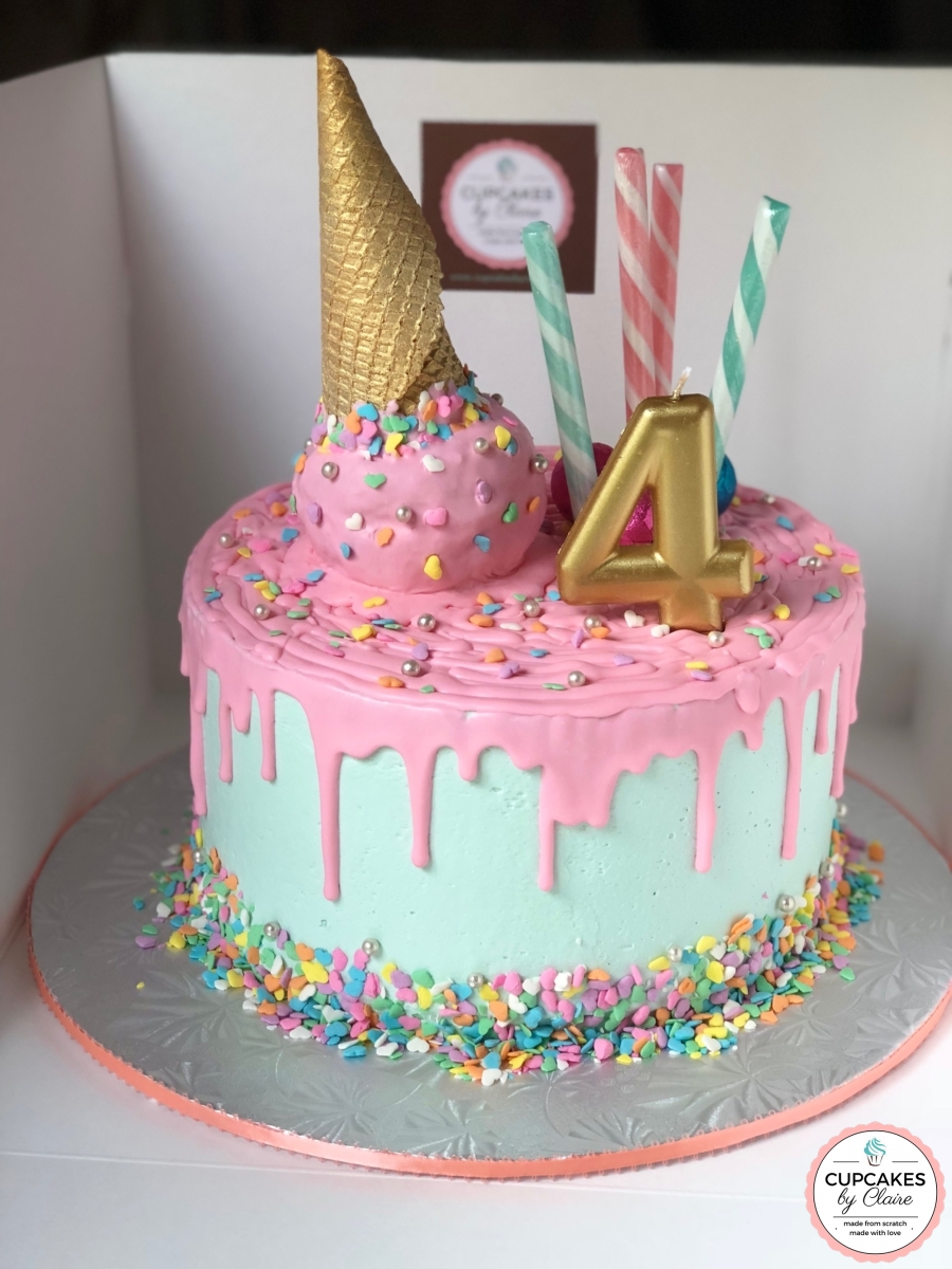 Ice Cream Drip Cake