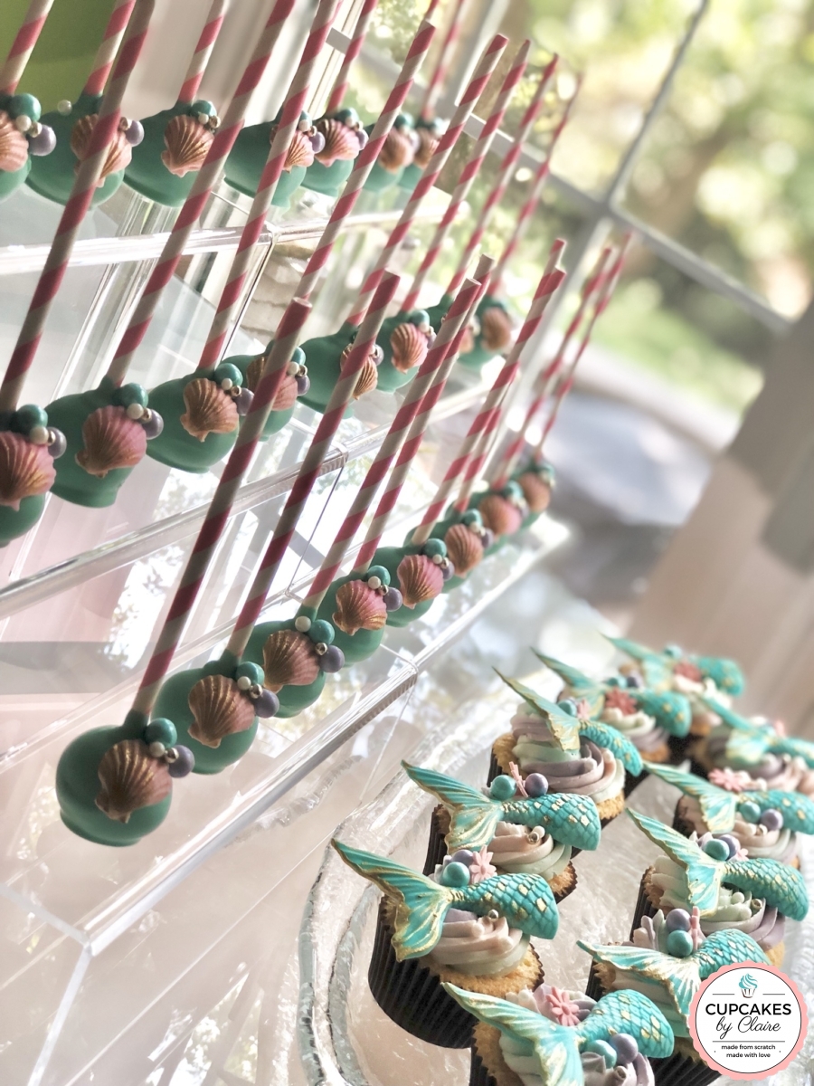 Mermaid Pastel Cake Pops