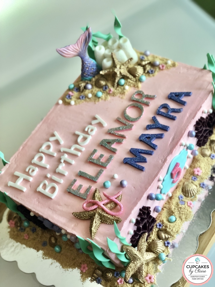 Mermaid Sheet Cake