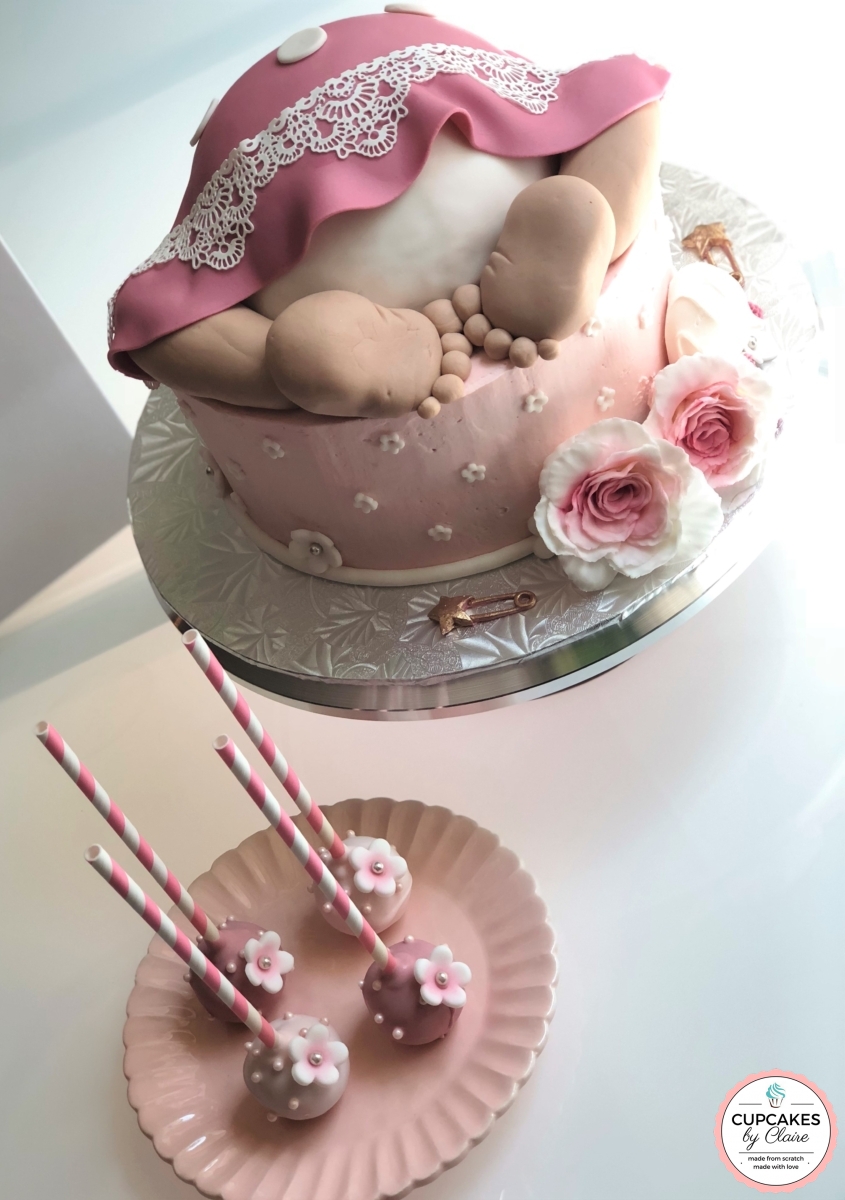 Pink Floral Cake Pops