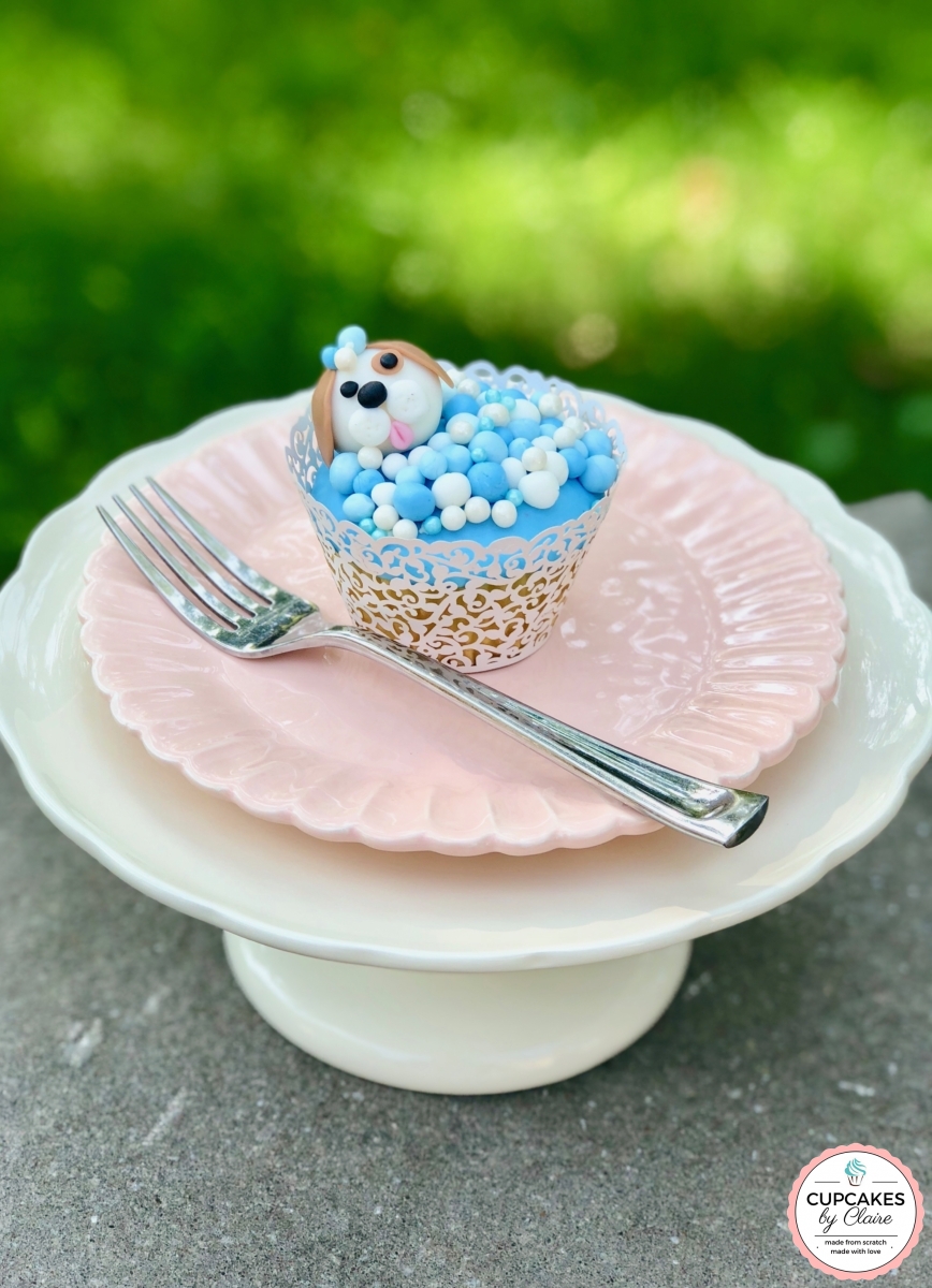 Puppy Bubble Bath Cupcake