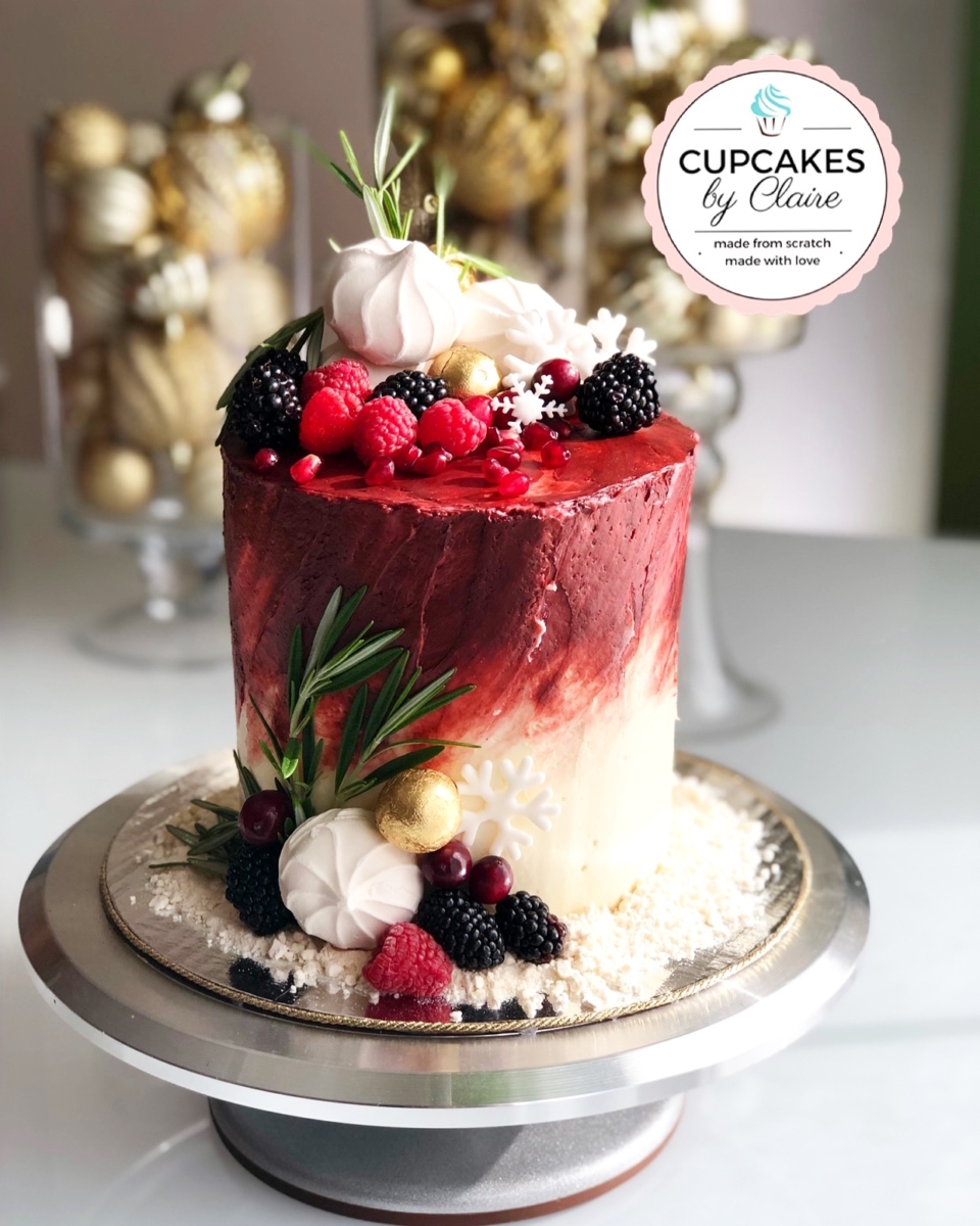 Raspberry Port Cake