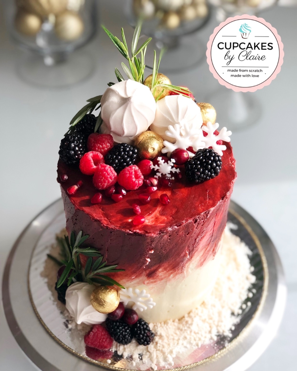 Raspberry Port Cake