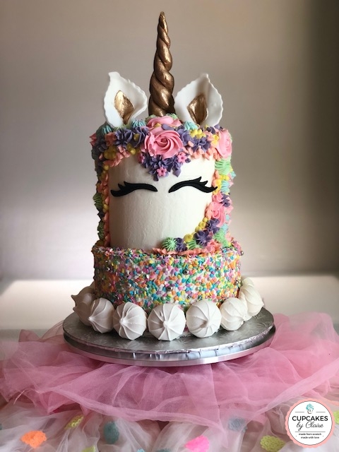 Two-Tier Unicorn Cake