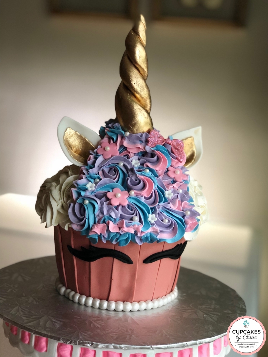 Unicorn Giant Cupcake