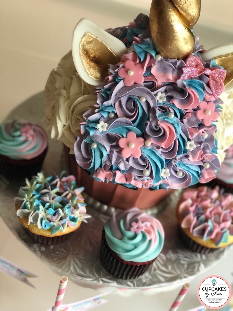Unicorn Giant Cupcake