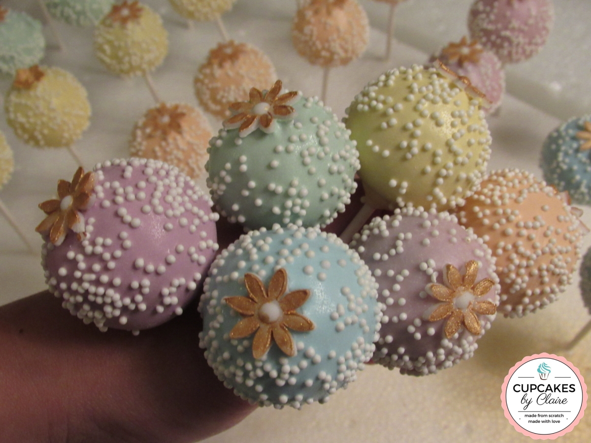 daisy cake pops