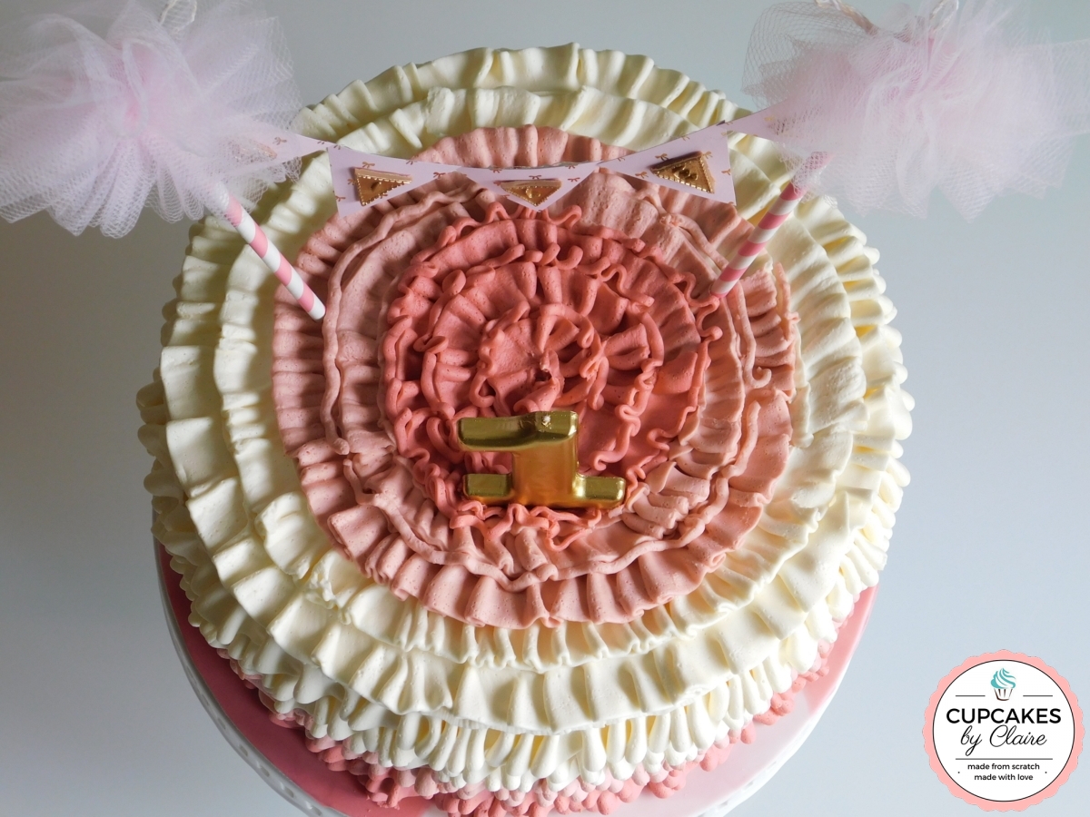 Pink Ruffle Cake