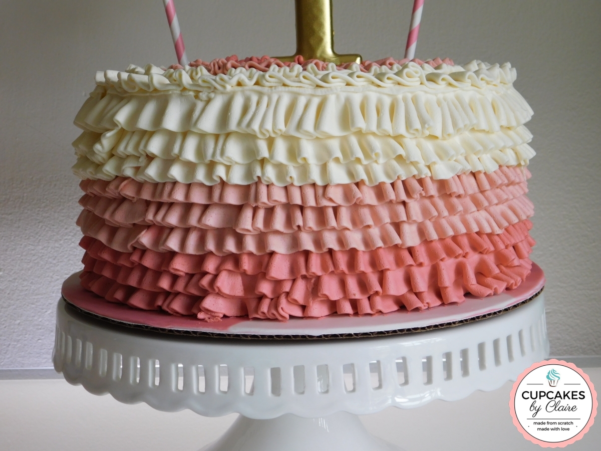 Pink Ruffle Cake