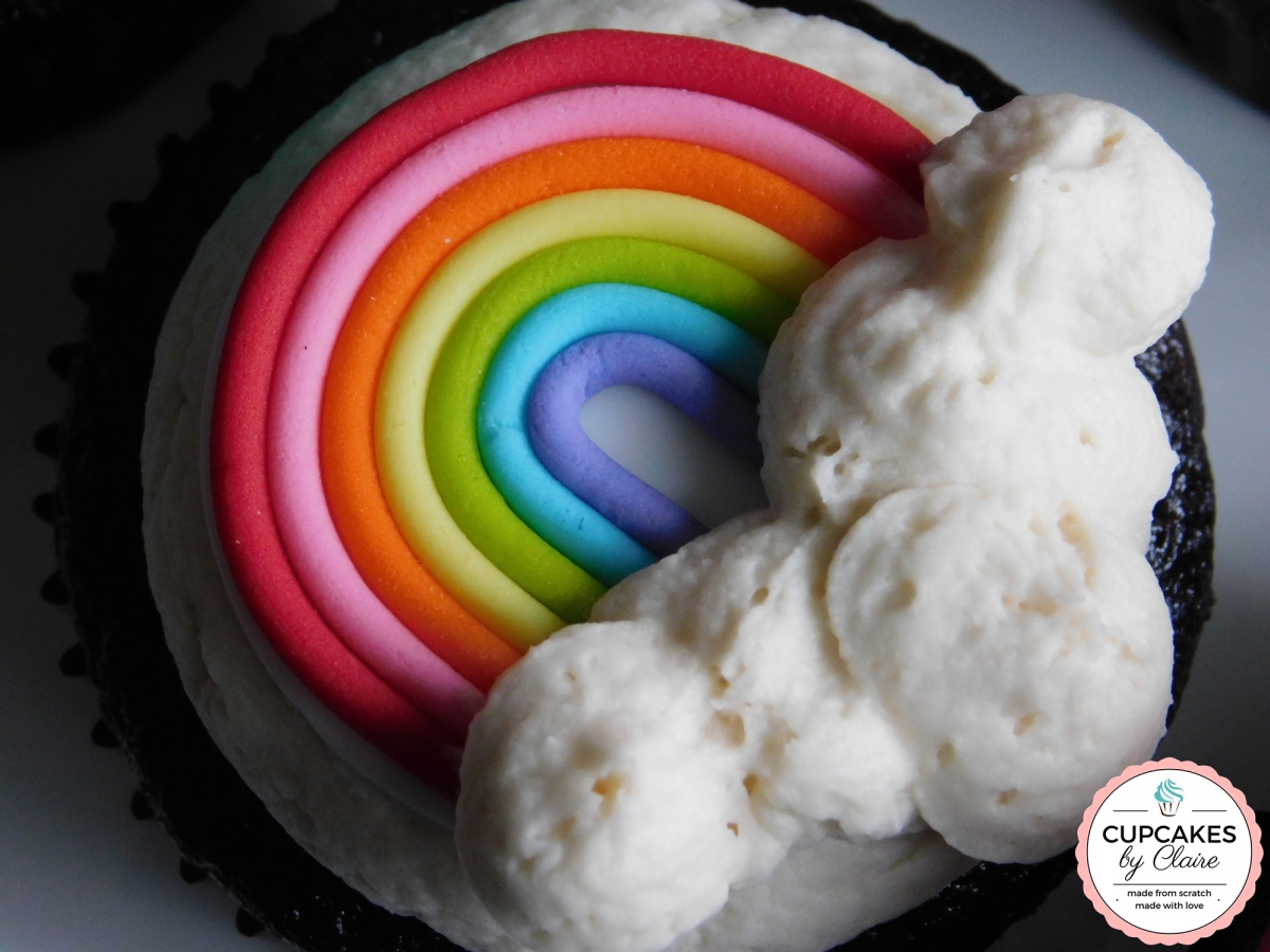 rainbow cupcake