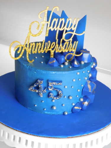 Anniversary Cake Blue