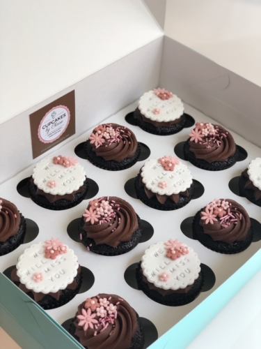 Chocolate Going-Away Cupcakes