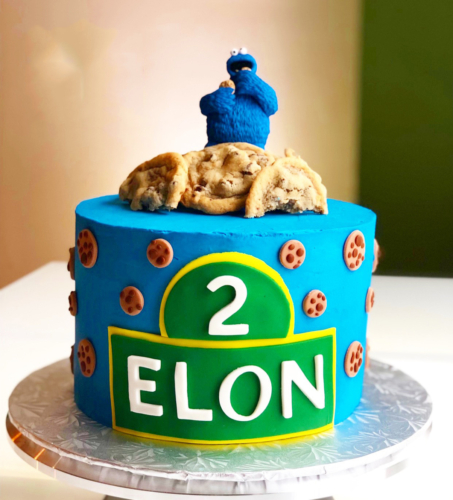 Cookie Monster Cake