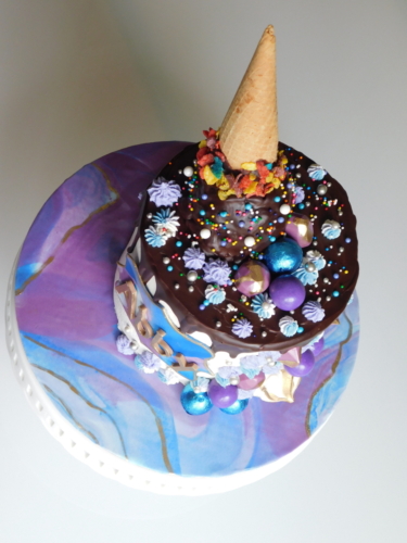 Ice Cream Drip Cake