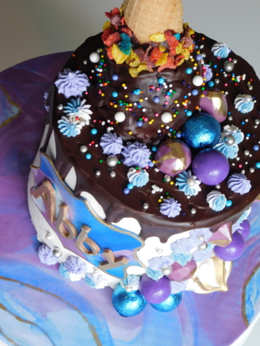 Ice Cream Drip Cake