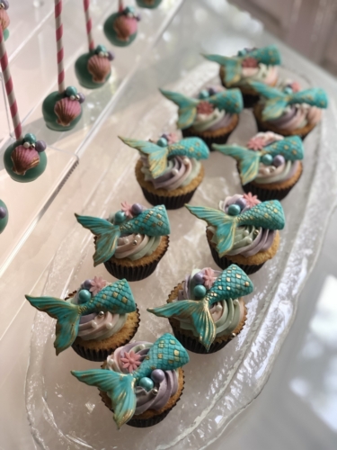 Mermaid Pastel Cupcakes