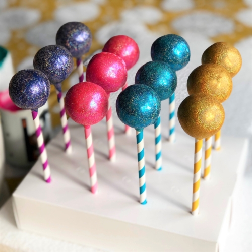 Multicolored Cake Pops