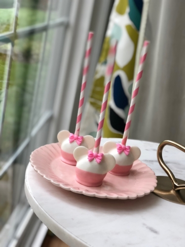 Pink Bow Cake Pops