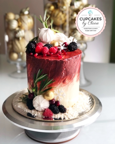 Raspberry Port Cake