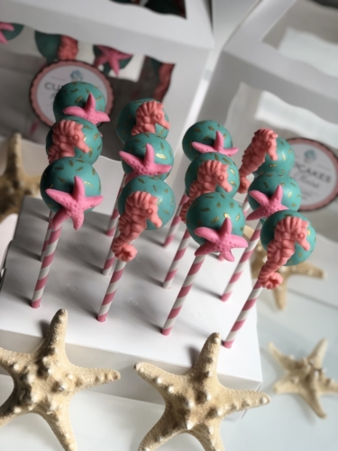 Starfish and Seahorse Cake Pops