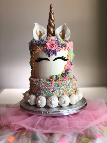 Two-Tier Unicorn Cake