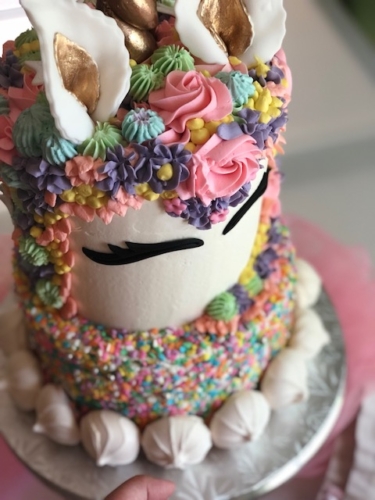 Two-Tier Unicorn Cake