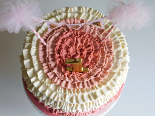 Pink Ruffle Cake