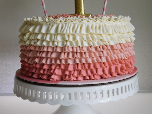 Pink Ruffle Cake