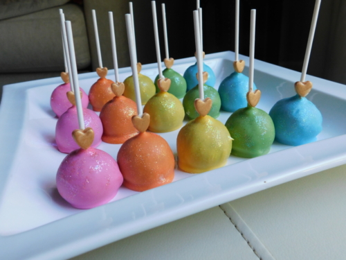 rainbow cakepops
