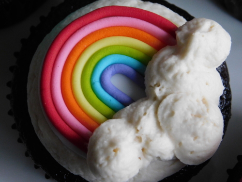 rainbow cupcake