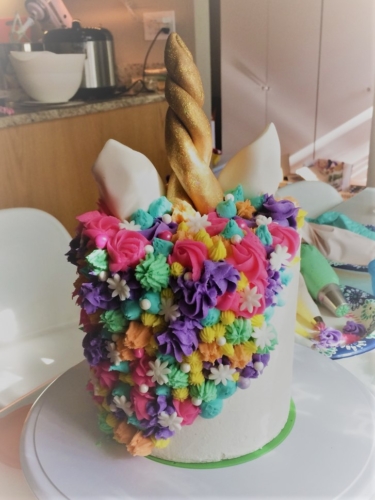 unicorn cake rear