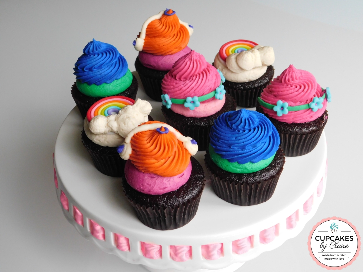 trolls cupcakes 2