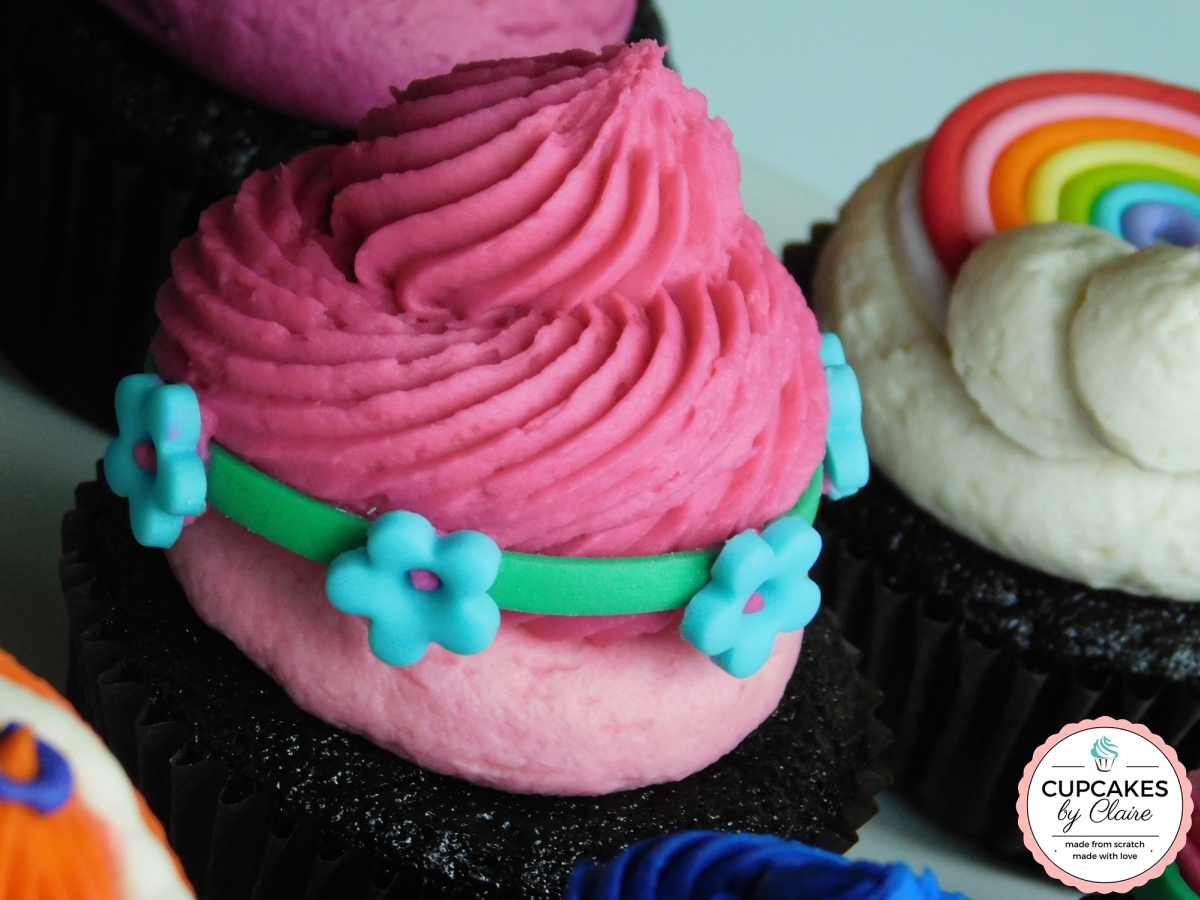 trolls poppy cupcake