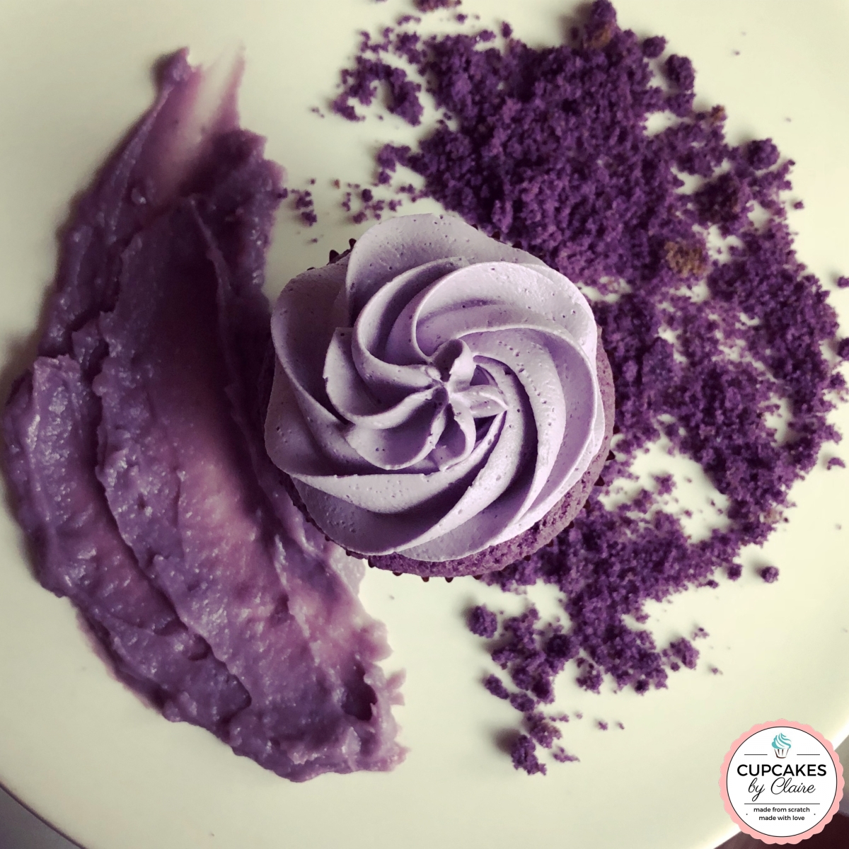 ube cupcake