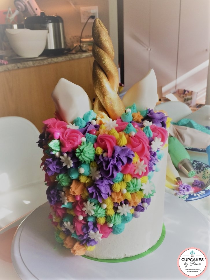 unicorn cake rear